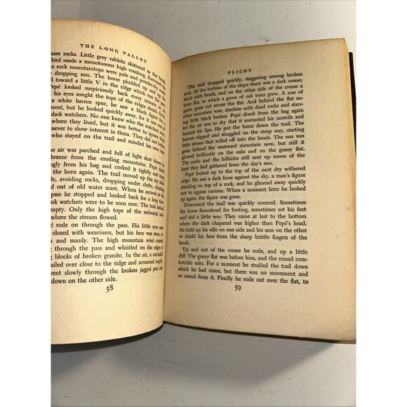 The Long Valley John Steinbeck 1938 Hardcover Book - Picture 11 of 13